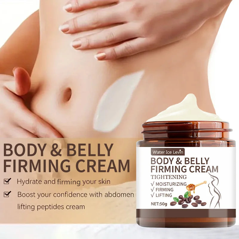 Abdominal Control Firming Cream - 60g, Plant Extract Deep Moisturizing and Moisturizing, Alcohol-Free, Suitable for All Skin Types, No Spices, Enhances Skin Elasticity