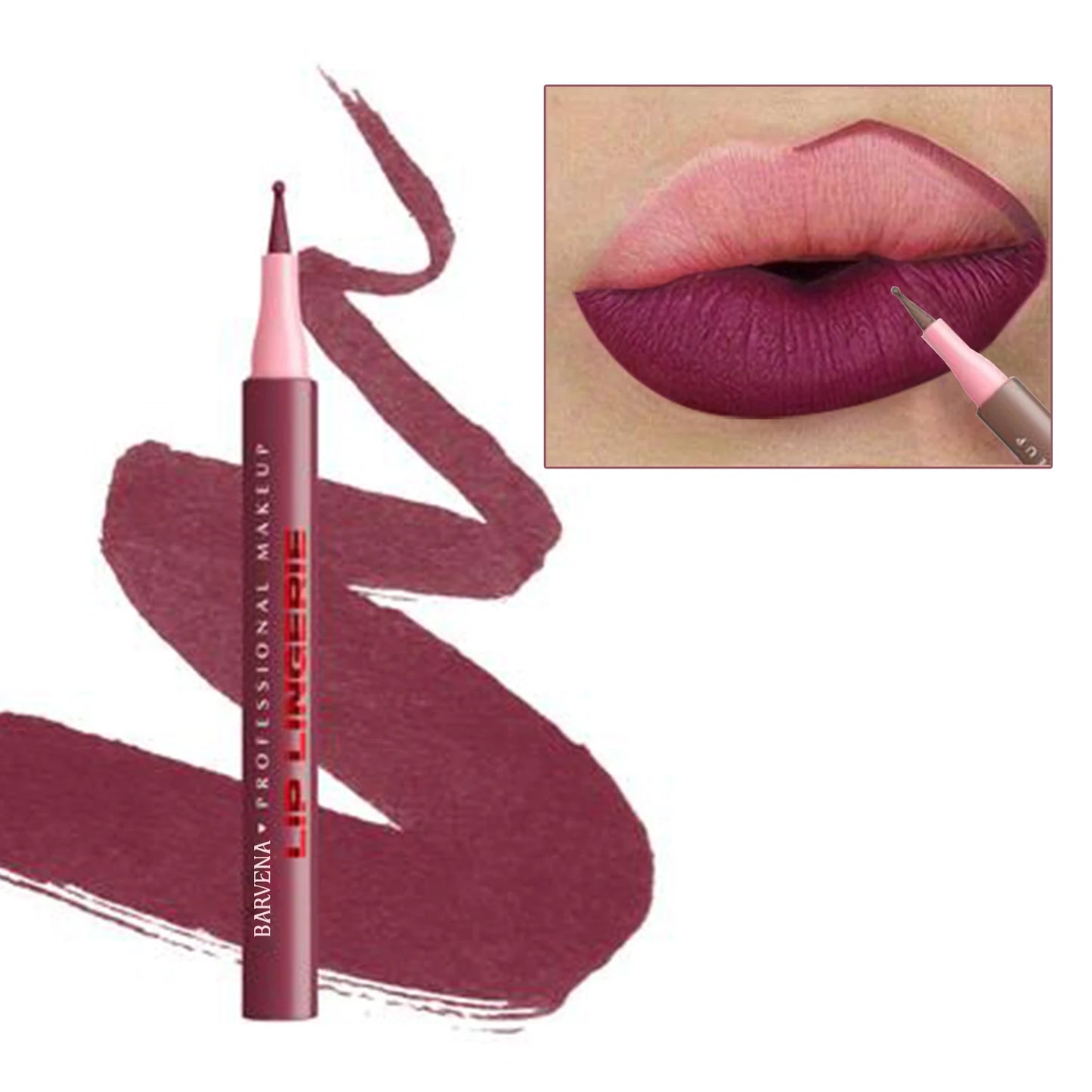 Matte 12 color lipliner, outline lip lipstick lipliner, waterproof, sweat resistant, smooth, dripping liquid lip liner