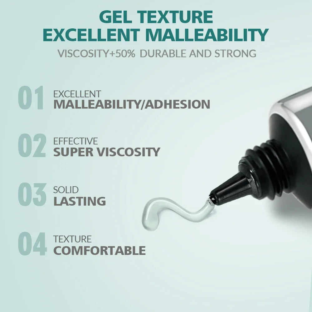 Nailpop Pro Soft Nail Tips Gel Glue 20g Adhesive Fake Nails Long Lasting Soak Off UV Gel Nail Polish Manicure Products for Nails