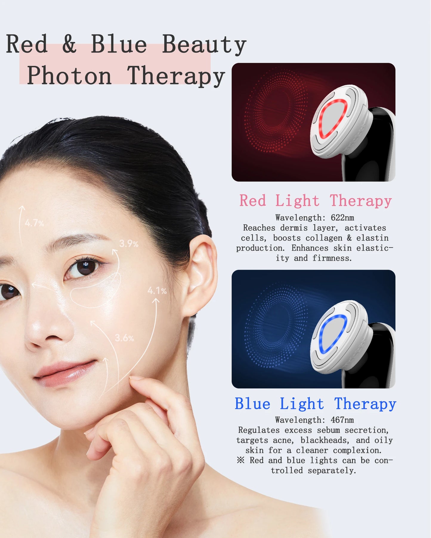 MAXGROOM EMS Facial Massager Face Lifting LED Photon Deep Clean Eye Skin Wrinkle Removing Heat Vibration Skincare Beauty Device