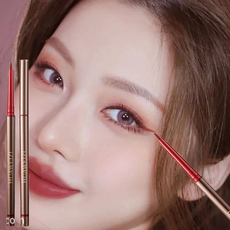 Red Eyeliner Liquid Gel Pen Waterproof Long Lasting Quick Drying Smooth Makeup Beauty Matte Eyeliner Stamp Eye Pencil Cosmetics