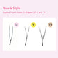 DIYDAY U-shaped YY Eyelash Extension Premium PBT Double Layer U Sahpe YY Lashes Ultra Soft Featherlight False Mink Eyelashes