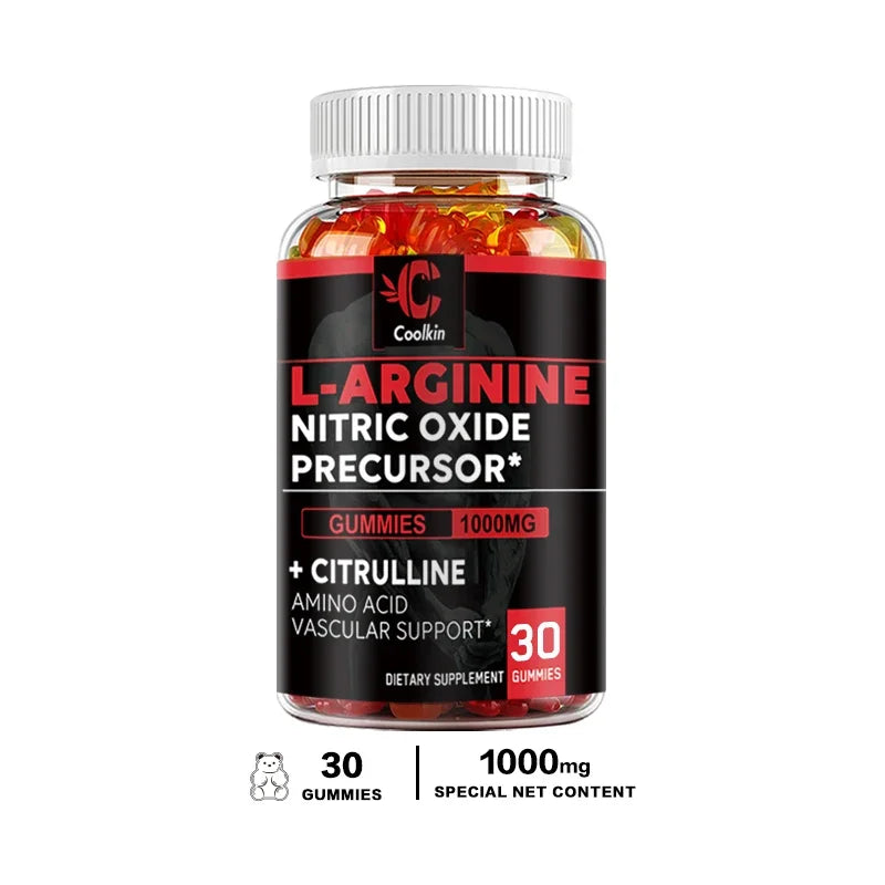 L-Arginine Supplement - Supports Vascular and Heart Health, Boosts Energy, Promotes Muscle Growth and Improves Endurance