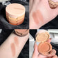3 Warna Cute Nude Glitter Eyeshadow Palette Kosmetik Pelbagai Fungsi Pembayang Mata Tricolor Pearlescent Sandwich Macaron Eyesha