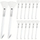 3/6/12pcs Practical Facial Brushes Fan Shape Brush Flat Head Face Mask Applicator Soft Portable Mask Brushes Cosmetic Tools