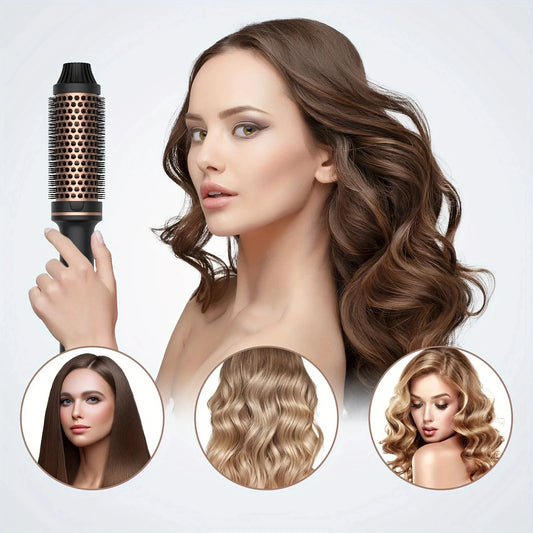 Valentine Gift Hair Curler Straightener Electric Hair Brushes Hot Comb Professional Curling Iron Heated Anti-Scald Thermal Brush