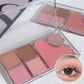 Six-color eyeshadow light shadow integrated eyeshadow palette, matte pearlescent pink, long-lasting makeup, pure desire