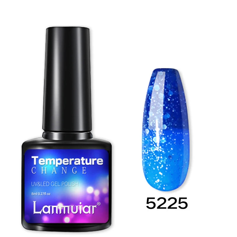 Temperature Color Changing Thermal Nail Polish Fast Drying Water-based Gradient Nail Varnish Manicure Supplies Nail Art