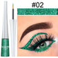Long-Lasting Liquid Eyeliner Pen - Shimmer in Silvery, Green & Blue | Waterproof, Smudge-Proof Makeup