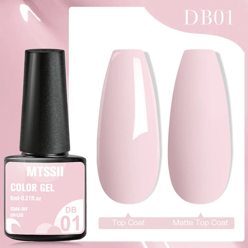 7ML Jelly Gel Nail Polish Black Crystal Translucent Dull Color Nail Art Gel Semi Permanent Varnish Soak Off UV LED Gel Polish