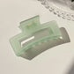 New Women Elegant Transparent Frosted Rectangle Hair Claws Lady Sweet Hair Decorate Toothed Hair Clips Fashion Hair Accessories
