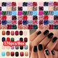 576pcs/Box Colorful Fake Nails Black Red Design Fake Nail Oval Short Square Press On False Nails Mixed Full Cover Nail Tips