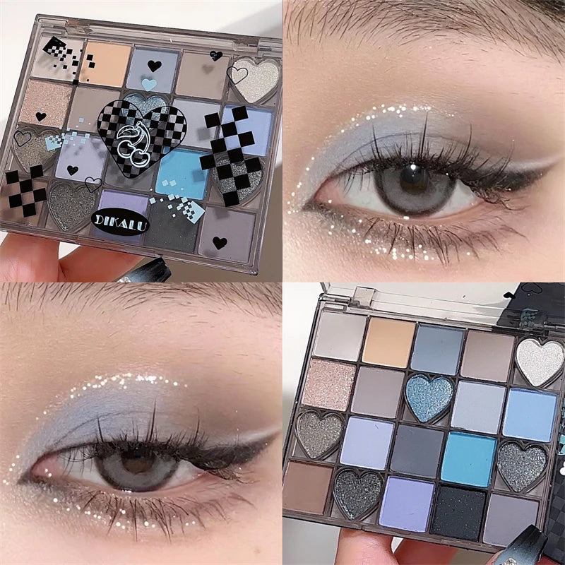 DIKALU Black Honey Multicolor Eyeshadow Palette – Matte, Pearl & Glitter Colors, Long-Lasting, Blendable & Vibrant for Stunning Eye Makeup
