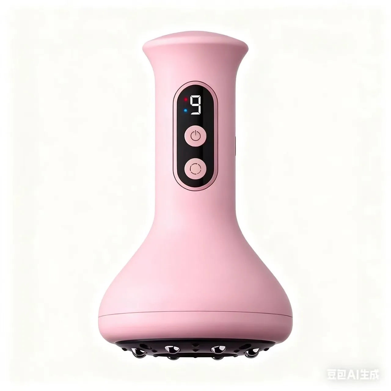 USB Rechargeable Handheld Abdominal Massager with Adjustable Guasha Cupping Intensity for Hot Compress Arm & Leg Massage