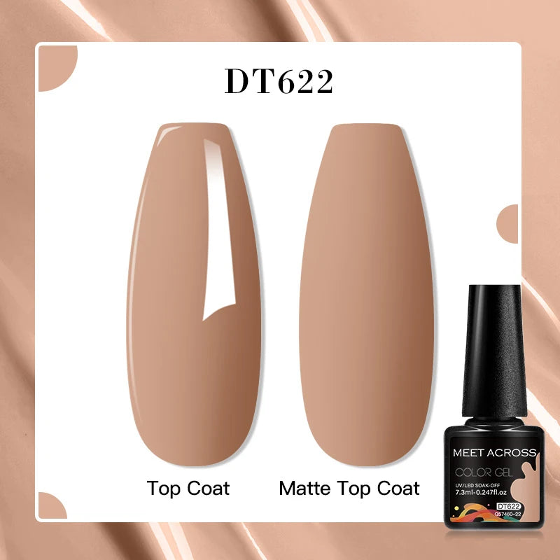 MEET ACROSS 7ml Golden Cat Magnetic Gel Nail Polish Dark Brown Red Green Christmas Nail Art Varnish Winter Autumn For Nails