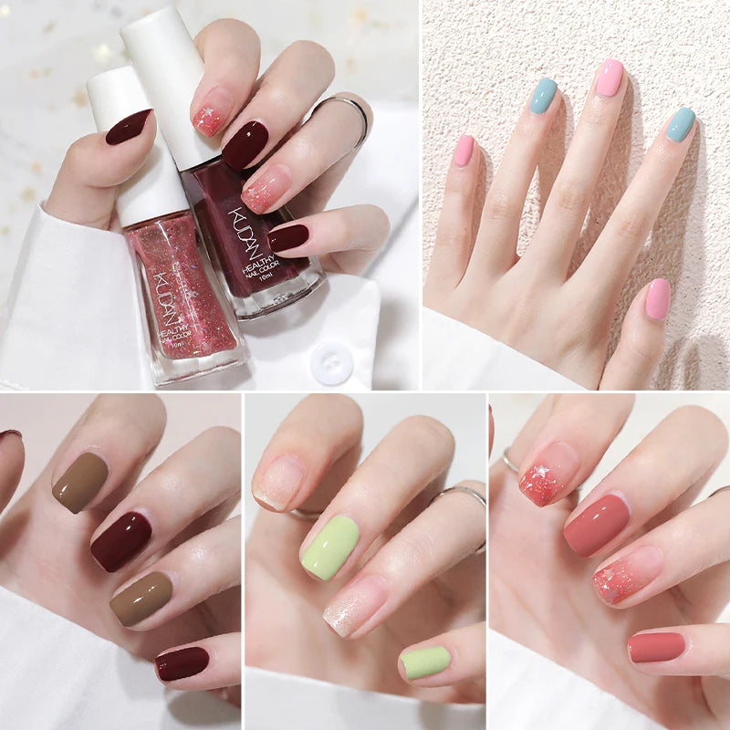 10ml Peel Off Water-Base Nail Polish 40 Colors Fast Drying Nail Art For Manicure DIY Long Lasting Nail Supplies Painting Varnish