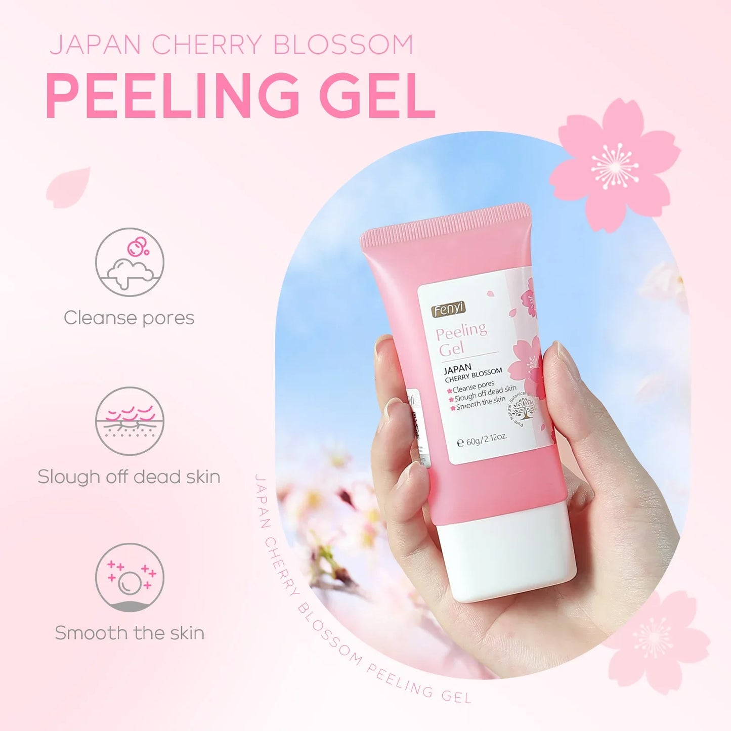 LAIKOU Face  Deep Cleaning Exfoliating Gel Skin Care Whitening Moisturizer Repair Facial Scrub Skin Care 60g