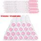 100Pcs Disposable Eyelash Brushes Reusable Eyelashes Brush Tube Mascara Wands Tubes Dust-proof Lash Spoolies Storage Makeup Tool