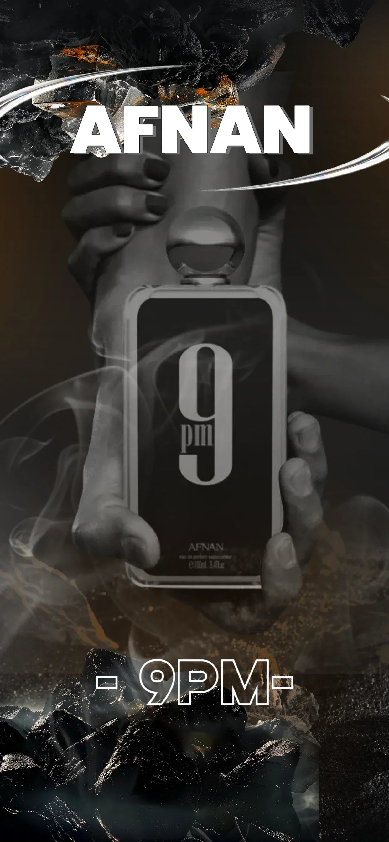 Original Afnan 9PM Eau de Parfum, Inspired Luxury Fragrance for Men, Sweet Vanilla & Amber Scent, Long Lasting Niche Perfume