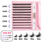 Lash Clusters Set DIY Lashes Extension Kit Individual Eyelash Kit 5-16mm Lash Clusters with Bond and Seal and Lash Applicator