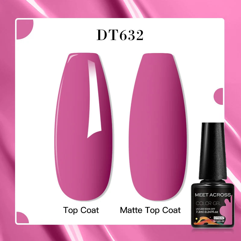 MEET ACROSS 7ml Porcelain White Cat Eye Gel Polish Holographic Glitter Magnetic Galactic Effect Gel Nail Polish Soak Off UV Gel