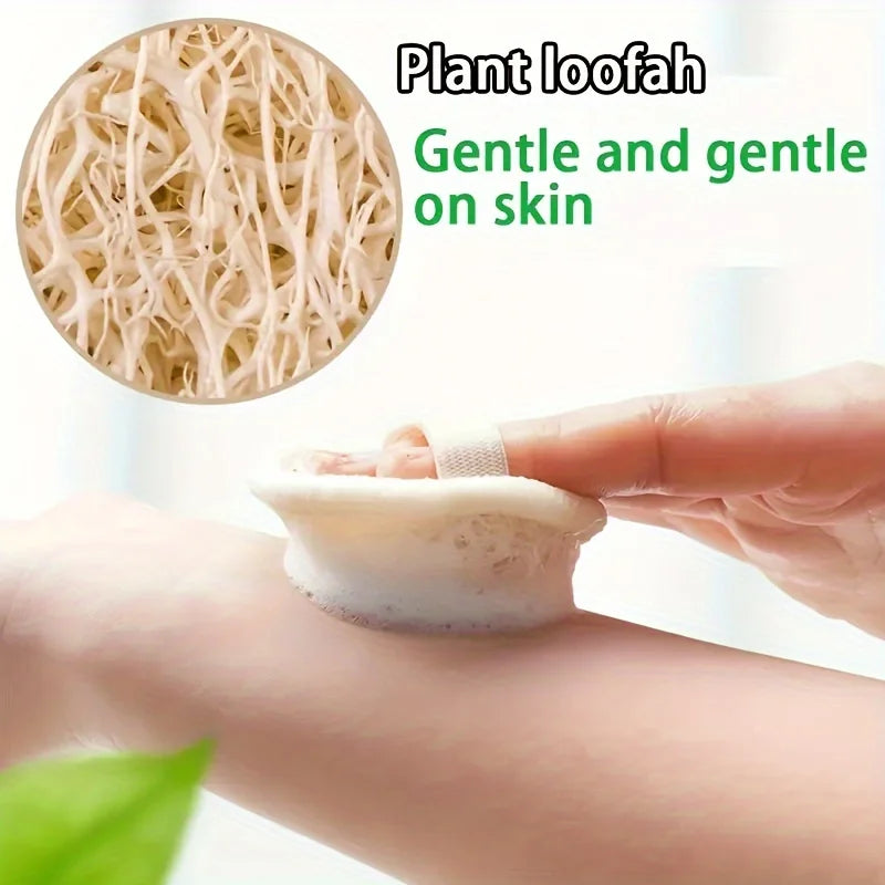 3PCS Loofah Glove Face Wash Cleaning Towel Exfoliating Sponge Deep Cleansing Makeup Remover Facial Cleansing Pad