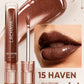 2 Pack Halloween Jelly Spellbinding Moody Brown Lip Gloss Set, Glassy Shine Brown Lip Glaze, Non-sticky Long Lasting