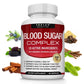 Vitamin C, Vitamin E Supplement, Blood Sugar Complex, Supports Heart Health, Overall Health and Immune System, 60 Capsules