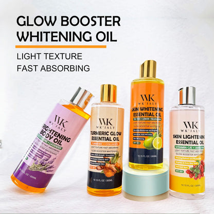 WK JALY Niacinamide Lightening Body Oil For All Skin, With Tea Tree, Lemon, Remove Acne, Fine Lines, Age Spot, Not Greasy, 300ml