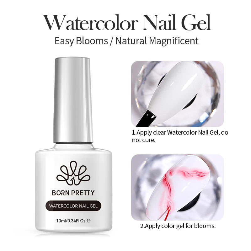 BORN PRETTY 6 in 1 Nail Glue Gel Extra Strong Adhesive for Press on Nails Clear Acrylic Tips Extension Gel Strengthener Gel