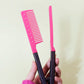 1pcs flat comb straight hair salon hair brush comb beauty styling straightener V-shaped straight hair comb straightener