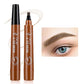 Precision Four-Tip Waterproof Eyebrow Pencil – Long-Lasting, Smudge-Proof, Natural Finish Eyebrow Enhancer