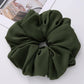 Big Size Chiffon Scrunchies For Muslim Women Custom Elastic Volumizing Oversized Neat stitching Malaysian Bunch Hair Tie