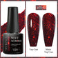MEET ACROSS 7ml Black White Red Gel Nail Polish Glitter Semi Permanent Nail Supplies Gel Vernis for All-Season Nails Design