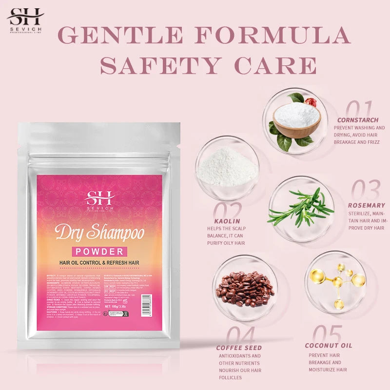 Dry Shampoo Powder Spray Instant Oil Control Fluffy Increase Hair Volume Dry Hair Powder Absorb Hair Grease Styling Powders