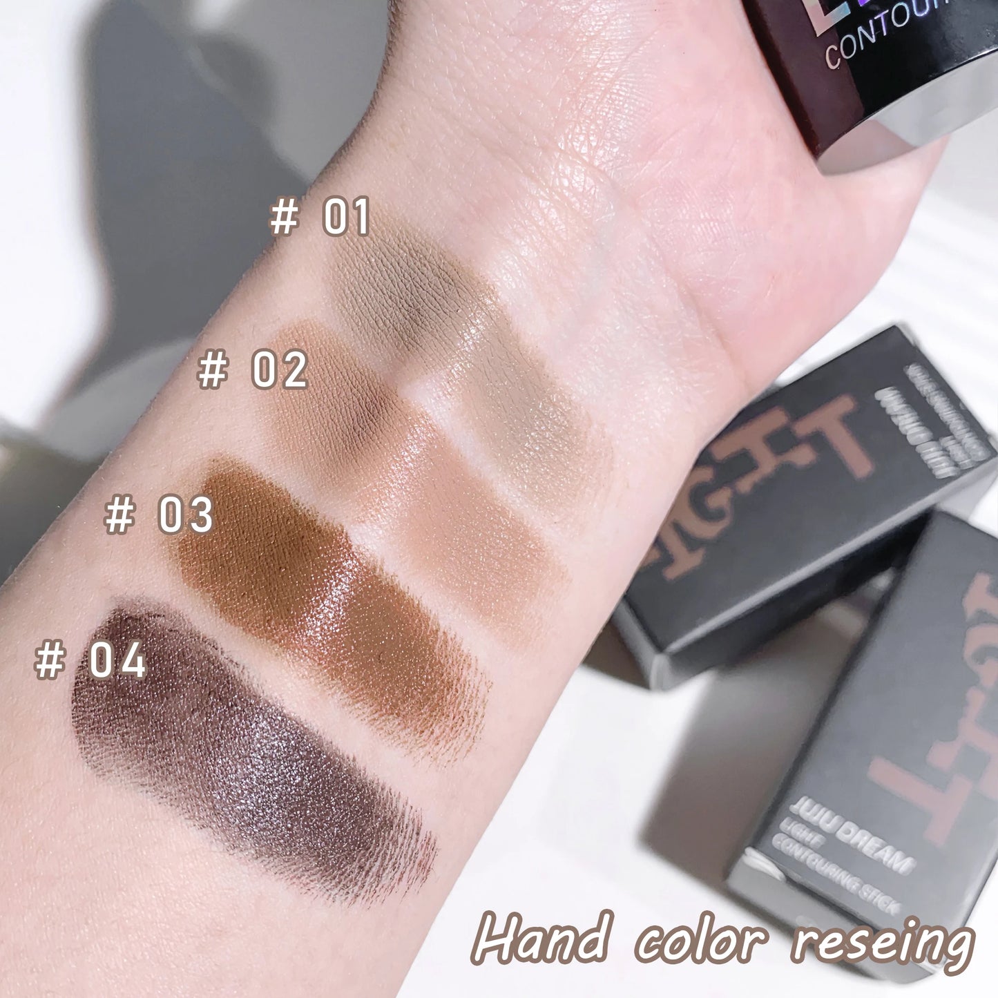 Versatile Contouring stick - matte, bronzer, nose stick, eyeshadow, Face contouring cream - natural and easy to apply