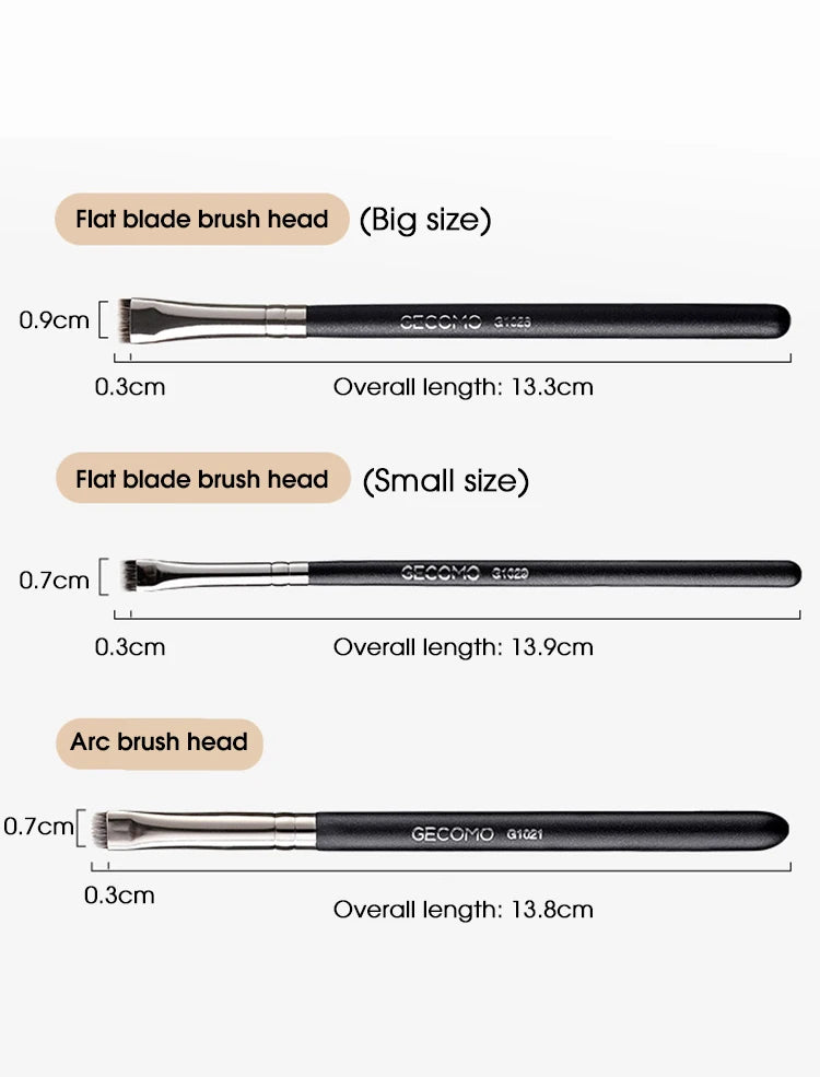Eyeliner brush eyebrow brush do not eat powder easy overhand blade flat head brush circular arc brush eye repair makeup brush