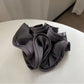 Korean Big Hair Tie Ribbon Scrunchies Satin Elastic Hair Band Bow Women Simple Temperament New Style  Ponytail Hair Accessories