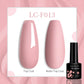LILYCUTE 7ML Eggshell Gel Nail Polish White Black Material Semi Permanent Autumn Varnish With Any Color Gel Soak Off UV Manicure