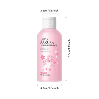 LAIKOU Japan Sakura Hair Conditioner Complex Oil Hair Care Repair Damaged Hair Repair Serum Oil Anti Hairs Loss