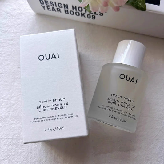 OUAI Professional Hair Care Kit -  300ml Detox Shampoo 60ml Scalp Serum 140ml Amino Acid Leave-in Conditioner For All Hair Types
