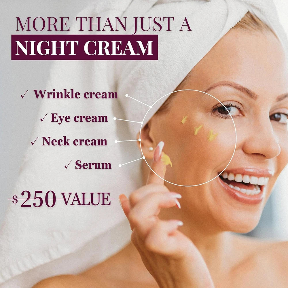 Polypeptide Tightening Anti-Wrinkle Cream Smoother Looking Skin Ageless Firm and Smooth Cream Deep Wrinkle Repair Night Cream