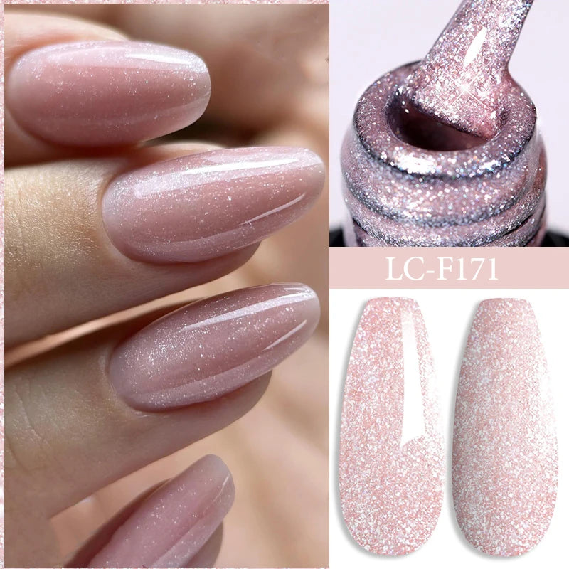 LILYCUTE 5ml White Black Liner Gel Nail Polish Colorful French Painting Stripe Semi Permanent Drawing Nail Art UV Gel Varnish