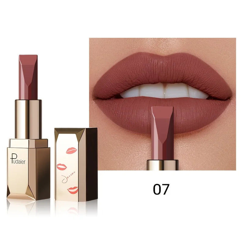 Matte Velvet Lipstick, Waterproof Long Lasting Lip Color, Sweat Resistant Silky Lip Makeup Gift for Women
