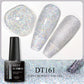 MEET ACROSS 7ml 140 Colors Glitter Gel Nail Polish Fluorescent Laser Semi Permanent Soak Off Nail Art UV Gel Varnish Manicure