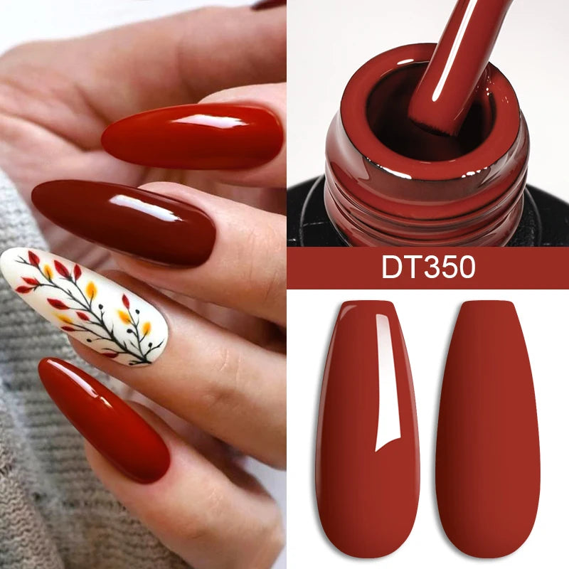 MEET ACROSS 7ml Eggshell Thermal Gel Nail Polish Temperature Changing Gradient Nail Art Varnish Winter Soak Off Gel For Nails