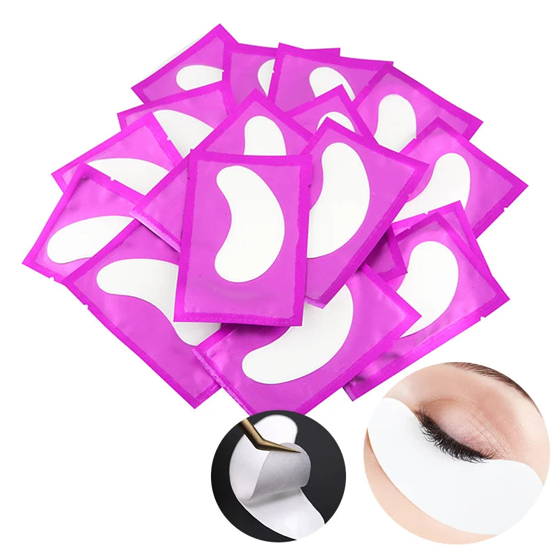 50Pairs/Lots Eye Patches Eyelash Extension Under Eye Pads Hydrogel Patches For Extension Padding For Eyelash Extension Makeup
