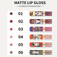 1pcs Matte Lip Gloss - Long-Lasting, Waterproof, Non-Fading, for All Skin Types - Vibrant Red Shades with Floral & Skull Designs