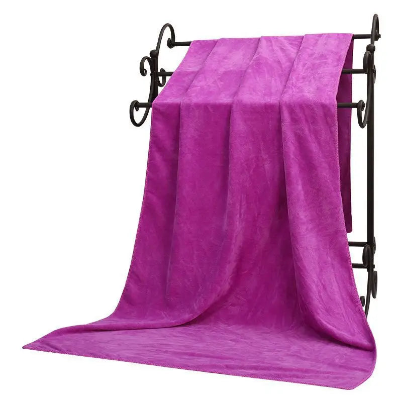 Large thick microfiber bath towel absorbent and quick-drying swimming fitness sports beauty salon towel Beach towel