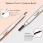 Thin-Head Double-Ended Eyebrow Pencil – Waterproof, Long-Lasting, Auto-Rotate, Brush Tip, Contour, Natural, Certified, Unisex